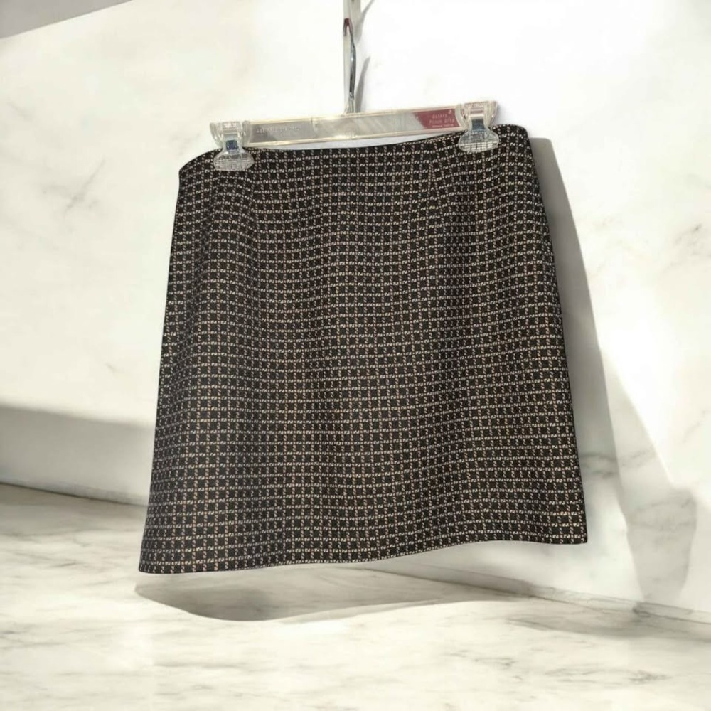 Kenneth Cole New York Tweed Wool Blend Skirt Size 6 – Woven Pattern - lined - Picture 1 of 5